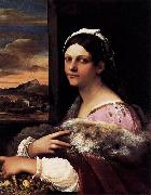 Sebastiano del Piombo A Young Roman Woman Germany oil painting artist